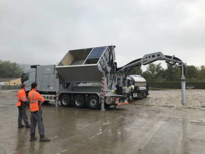 Investissement : livraison de la nouvelle aspiratrice d'EBTP