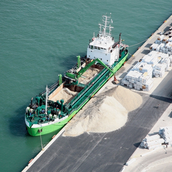 Les granulats marins