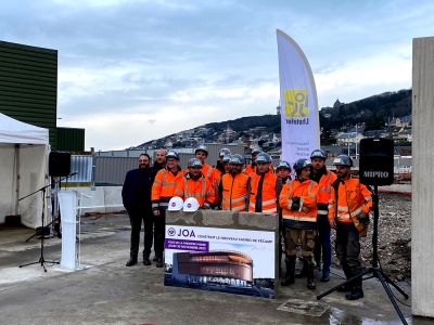 Pose de la Première Pierre du Casino JOA à Fécamp