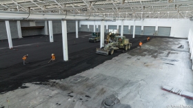 Aménagement d'un parking couvert Village BITWIN