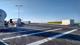 Construction d'un parking PL