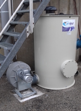 Traitement des odeurs d'une station d'épuration