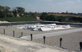 Construction d'une station d'épuration