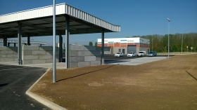 Construction d'une déchetterie