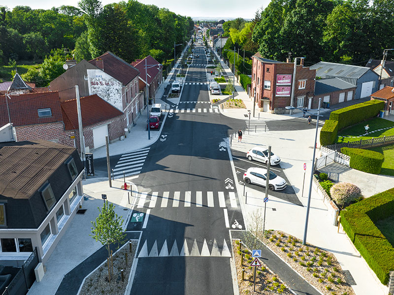 Beaurains (00) – Réaménagement de la rue Curie